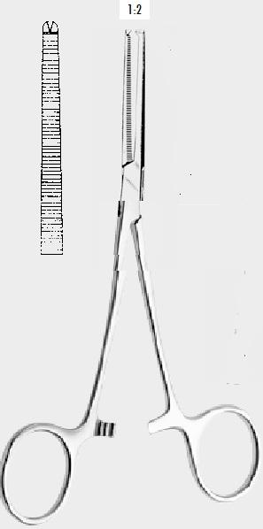Кровоспинний затискач РОЧЕСТЕРА – ОХСНЕРА (ROCH. OCHSNER) 16,0 см (cm), прямий. Бренд: Zepf (Зепф)